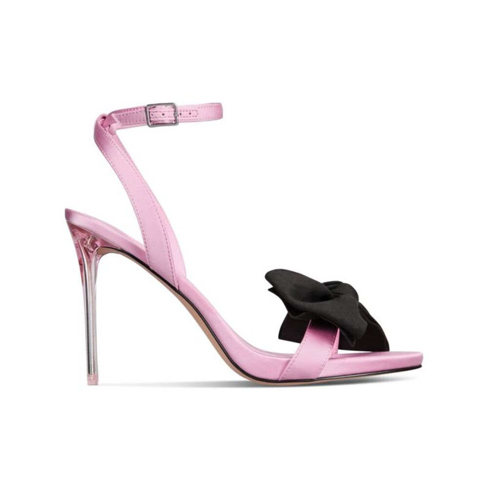 AAJ BY AMINAH Womens Pink Yahira Almond Toe Stiletto Buckle Heeled Sandal 6 M - Picture 4 of 4